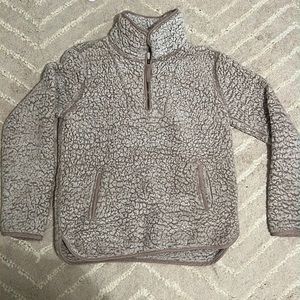 fluffy quarterzip
